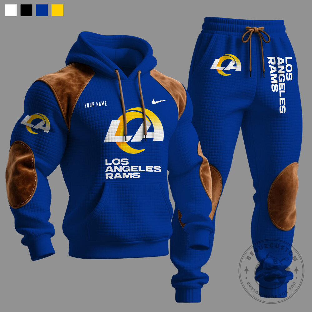 Los Angeles Rams Royal Blue Hoodie and Pants Set