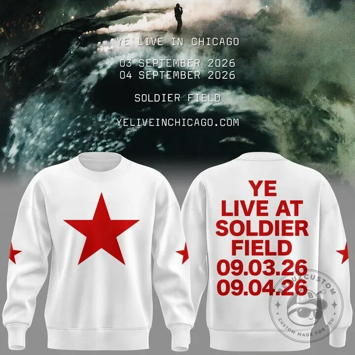 Kanye West Soldier Field Live Concert 2026 Commemorative Sweatshirt