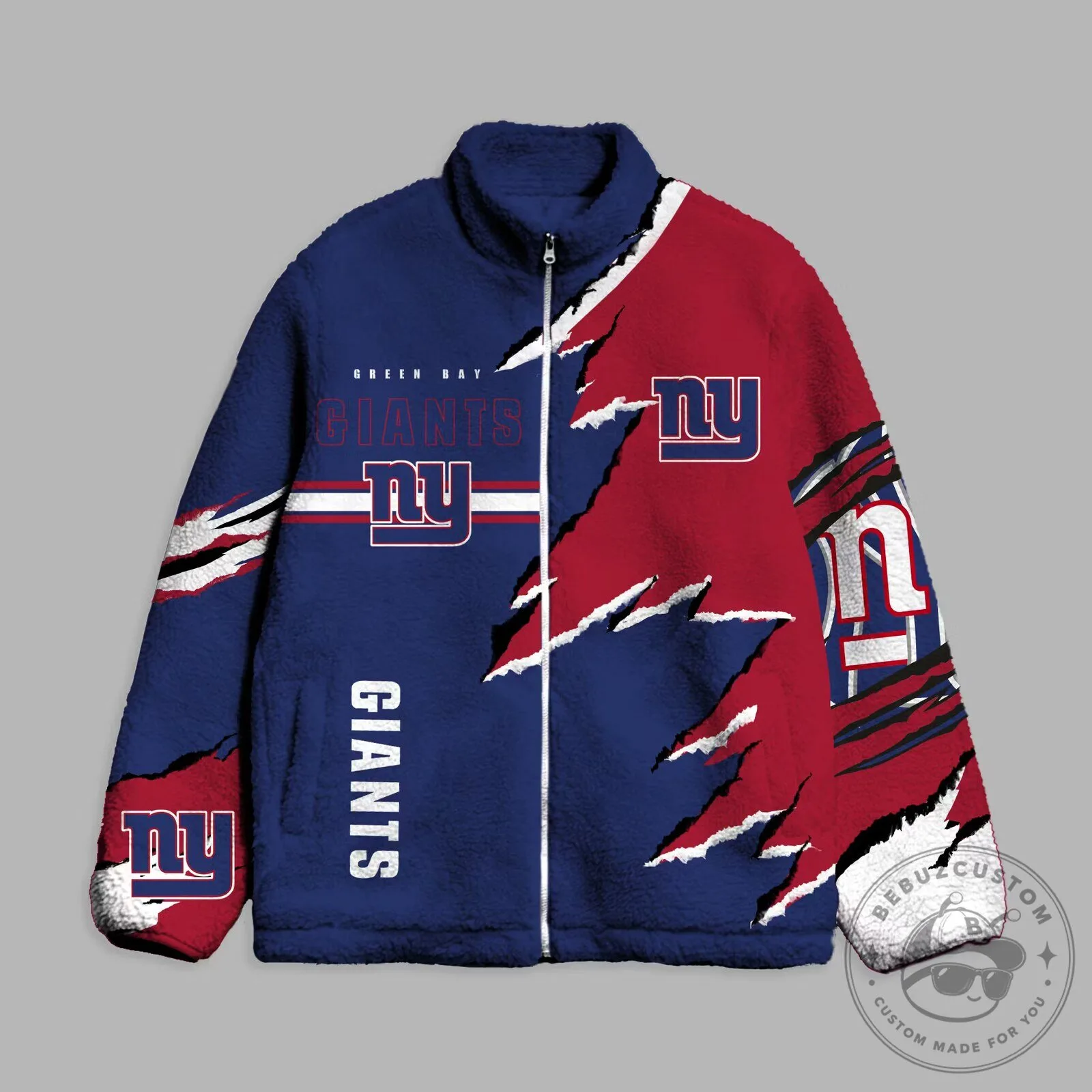 New York Giants NFL Football Team Sherpa Jacket