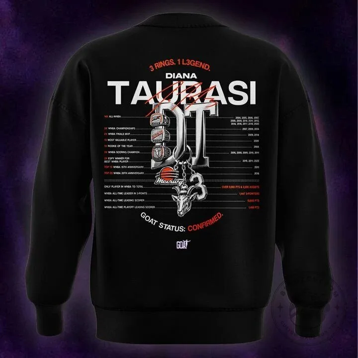 Phoenix Mercury Diana Taurasi Signature Print Black Sweatshirt 9 Phoenix Mercury Diana Taurasi Signature Print Black Sweatshirt