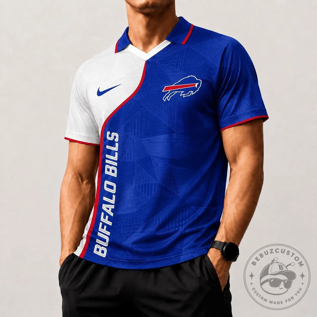 Buffalo Bills Polo Shirt NFL Football Team Fan Apparel