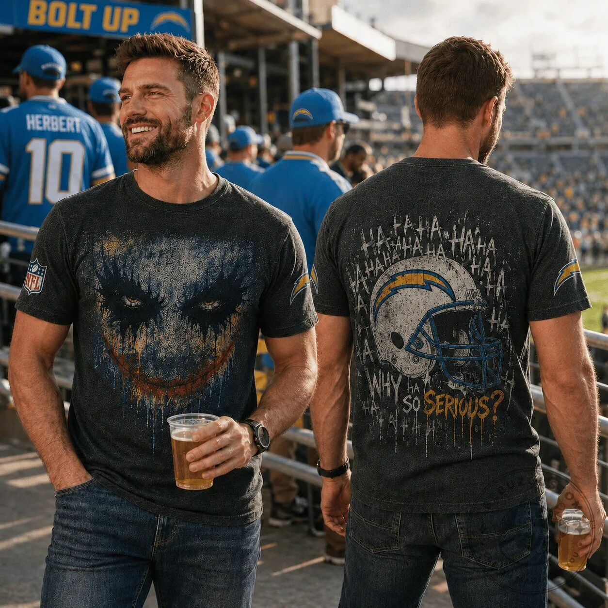 Los Angeles Chargers Football Joker Why So Serious T-Shirt