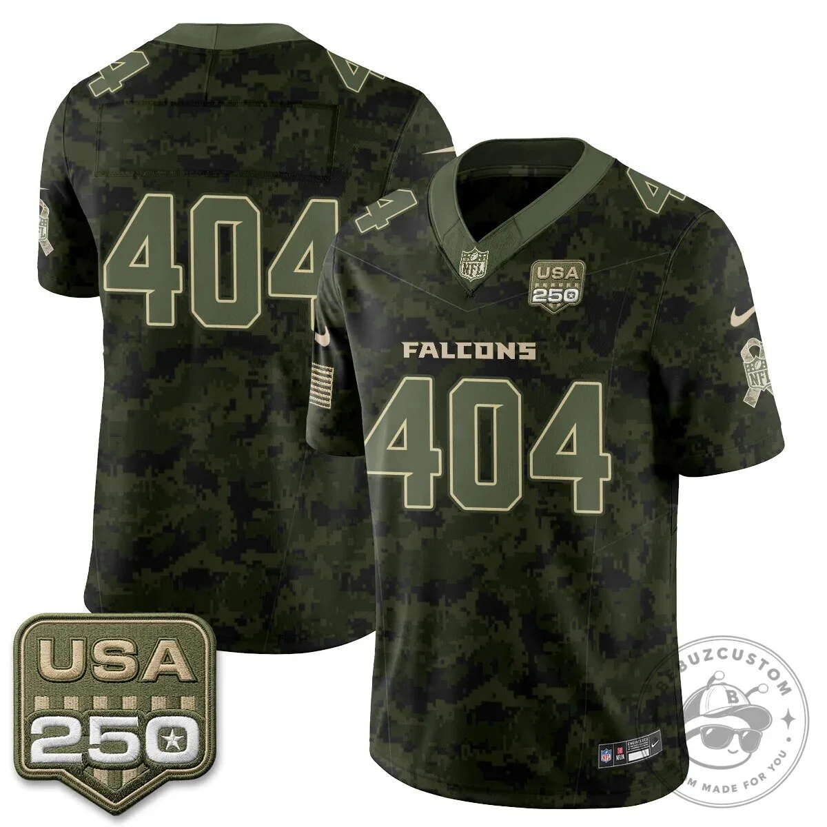 Atlanta Falcons Bijan Robinson Salute to Service USA 250 NFL Football Jersey 58 Atlanta Falcons Bijan Robinson Salute to Service USA 250 NFL Football Jersey
