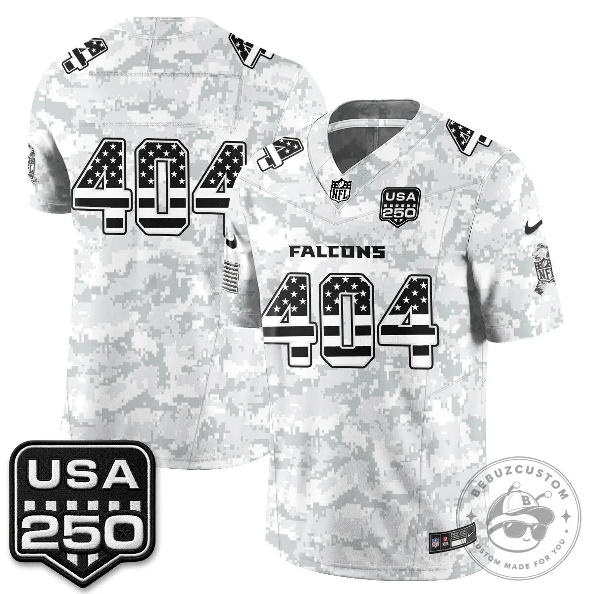 Atlanta Falcons Bijan Robinson Salute to Service USA 250 NFL Football Jersey 80 Atlanta Falcons Bijan Robinson Salute to Service USA 250 NFL Football Jersey
