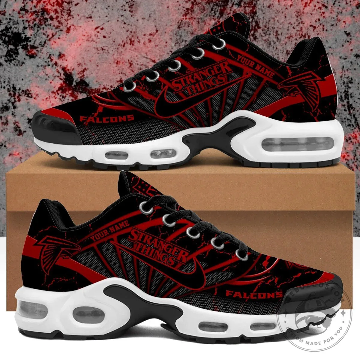 Atlanta Falcons Stranger Things Personalized Air Max Shoes