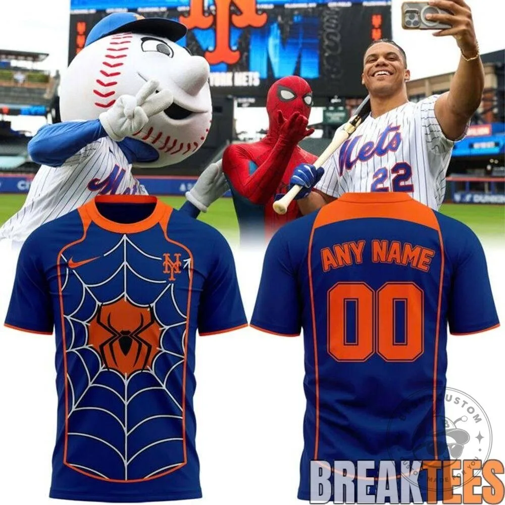New York Mets Spider-Man Baseball Fan Jersey