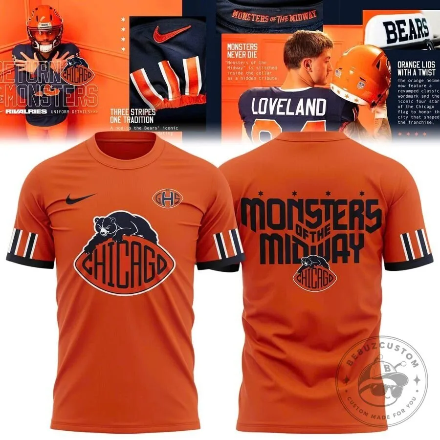 Chicago Bears Return of the Monsters Rivalries Football Fan T-Shirt 12 Chicago Bears Return of the Monsters Rivalries Football Fan T-Shirt