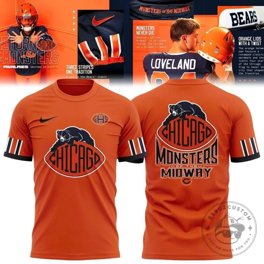 Chicago Bears Return of the Monsters Rivalries Football Fan T-Shirt 13 Chicago Bears Return of the Monsters Rivalries Football Fan T-Shirt