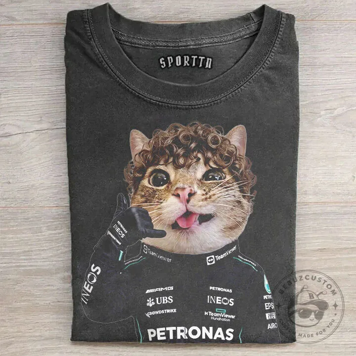 Funny Cat Kimi Antonelli Formula 1 Racing T-Shirt