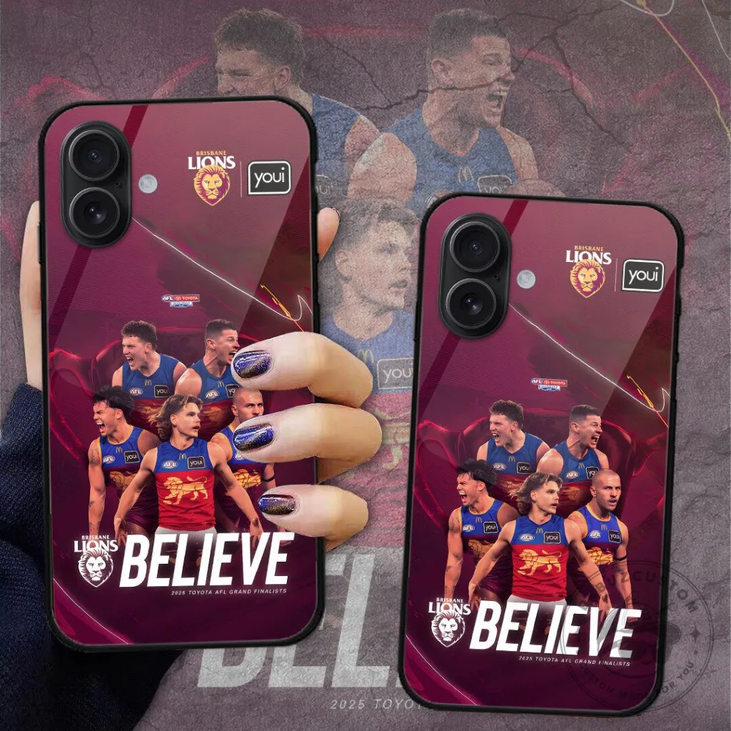 Brisbane Lions 2025 AFL Grand Final Finalists Believe Phone Case