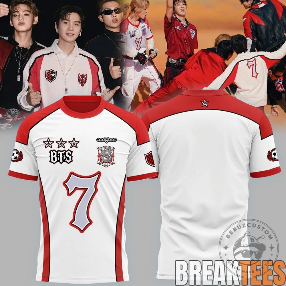 BTS Suga FIFA World Cup Finals Half-Time Show Special Soccer Jersey
