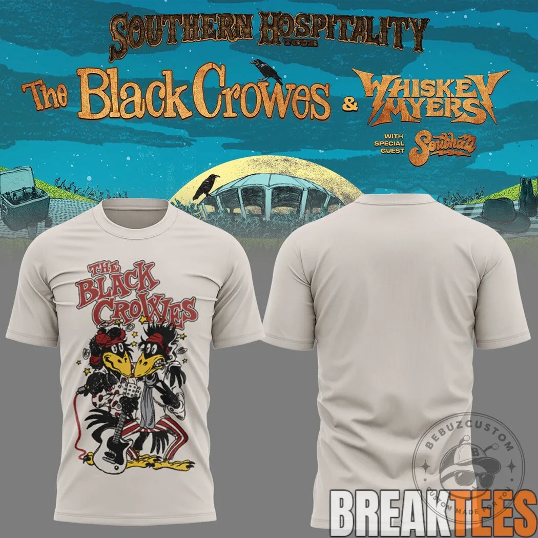 Whiskey Myers The Black Crowes Southern Hospitality Tour Michigan T-Shirt 20 Whiskey Myers The Black Crowes Southern Hospitality Tour Michigan T-Shirt
