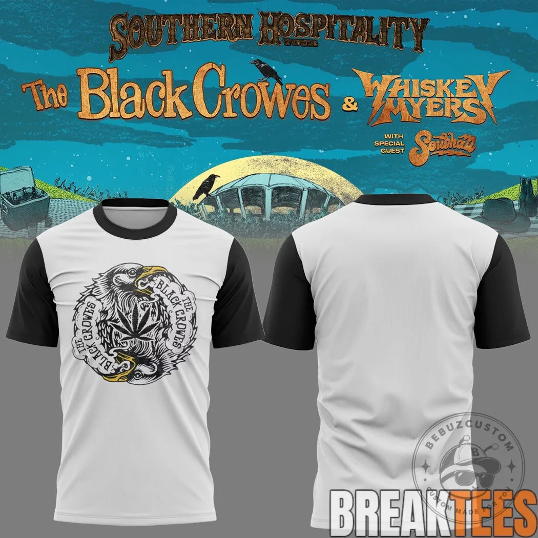 Whiskey Myers The Black Crowes Southern Hospitality Tour Michigan T-Shirt 23 Whiskey Myers The Black Crowes Southern Hospitality Tour Michigan T-Shirt
