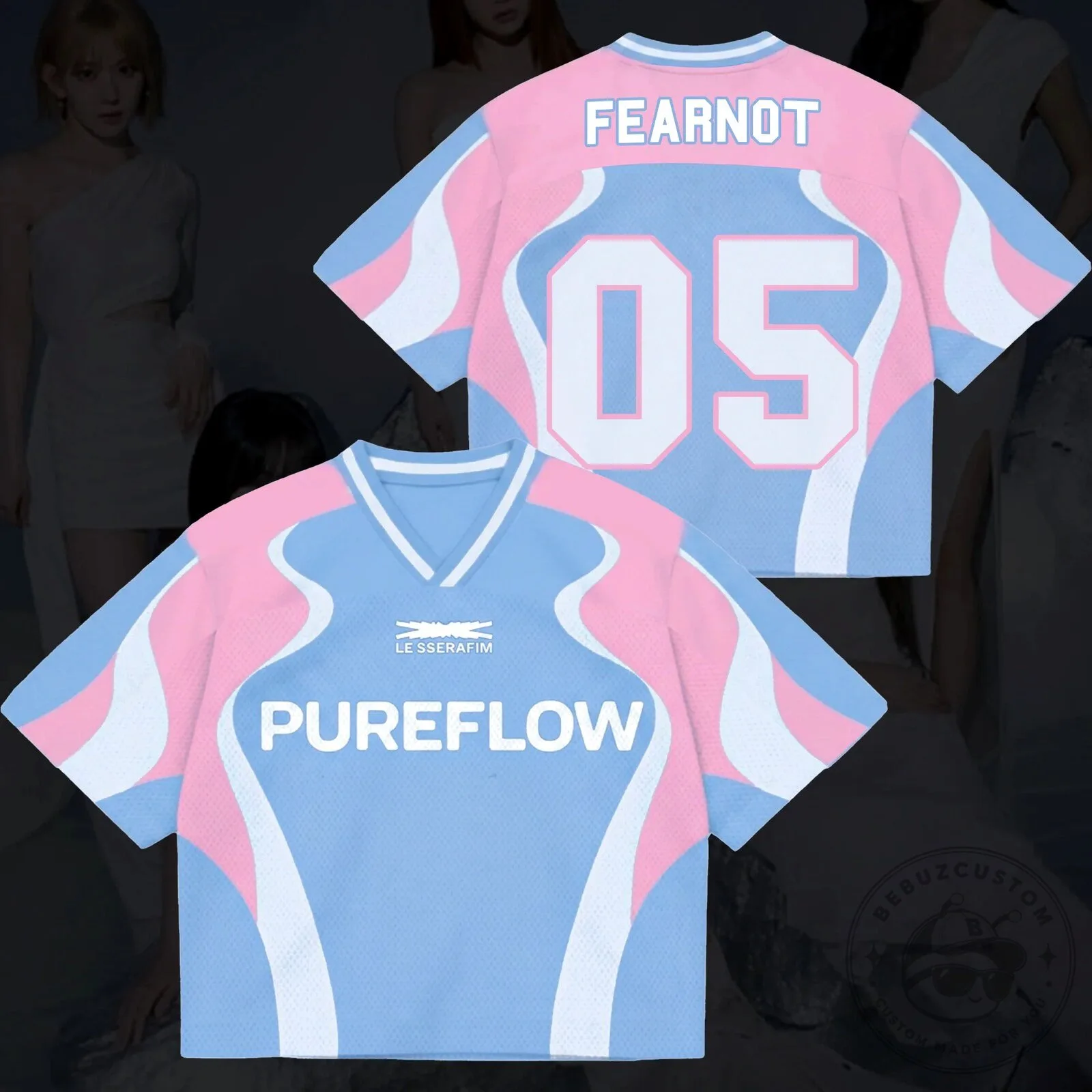 Le Sserafim Pureflow FEARNOT World Tour Mixed Mesh Jersey