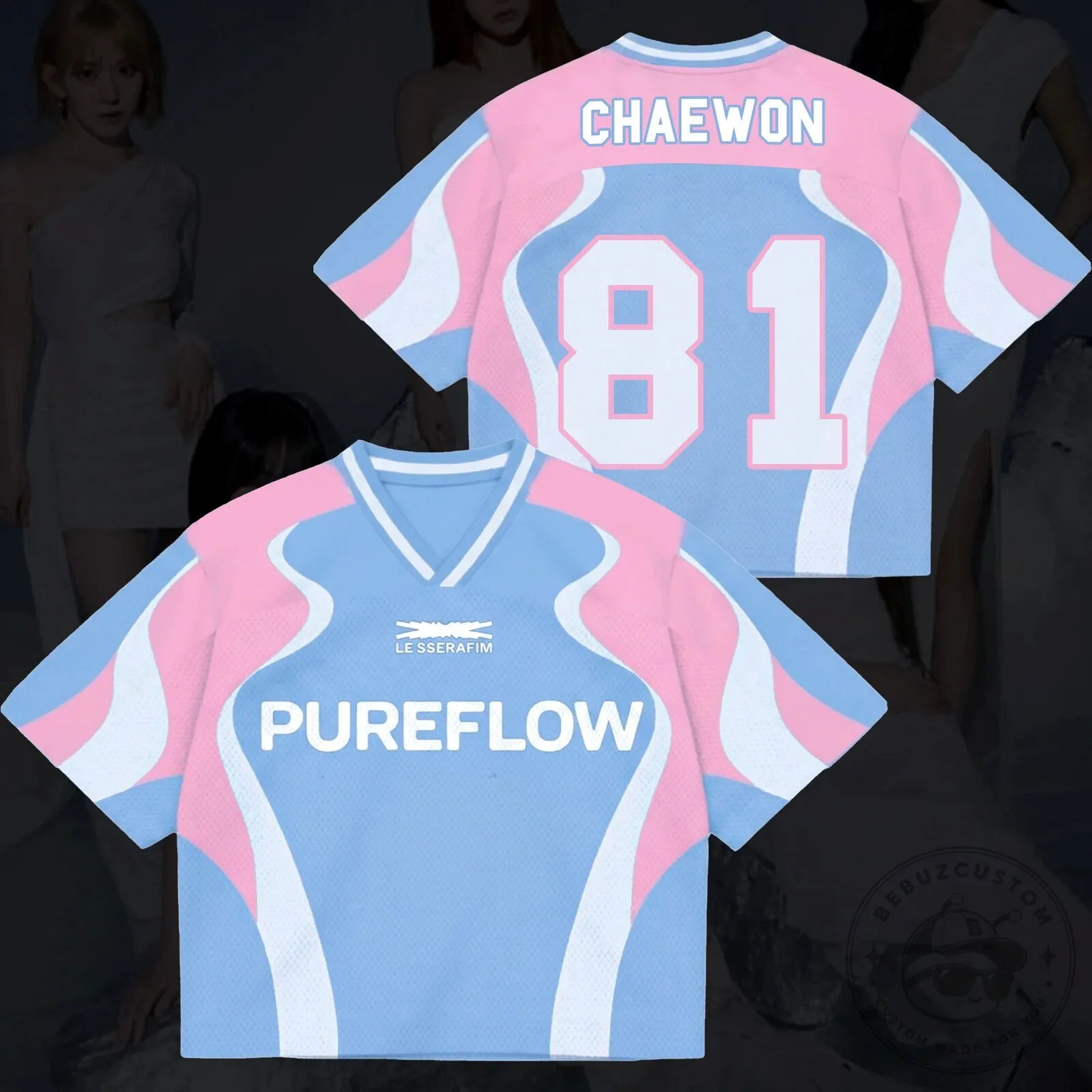 Le Sserafim Pureflow FEARNOT World Tour Mixed Mesh Jersey