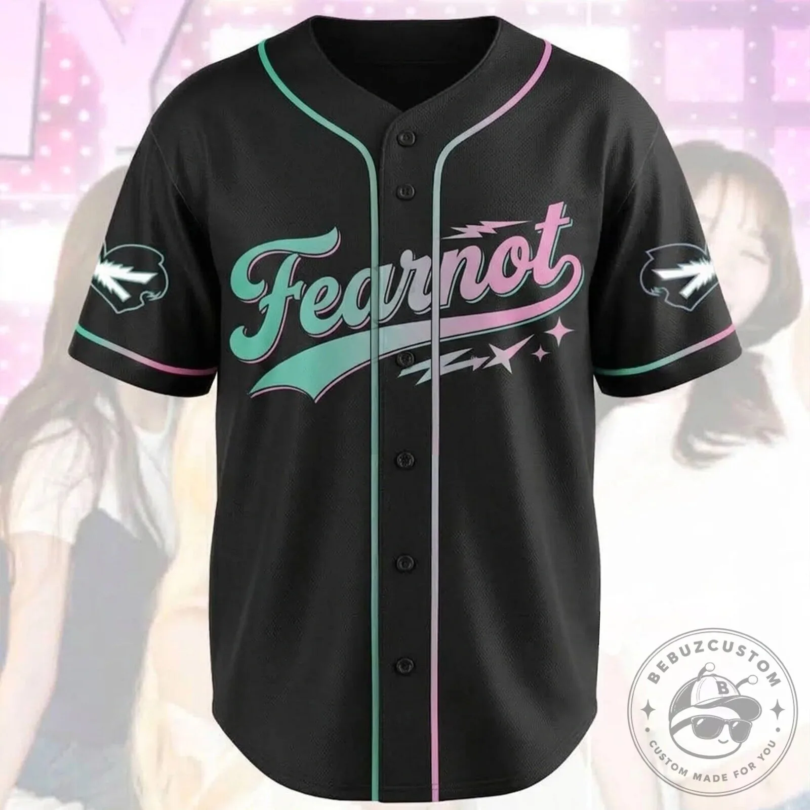 KPOP Baseball Jersey for Fans - Le Sserafim's FEARNOT Made My Night 9 KPOP Baseball Jersey for Fans - Le Sserafim