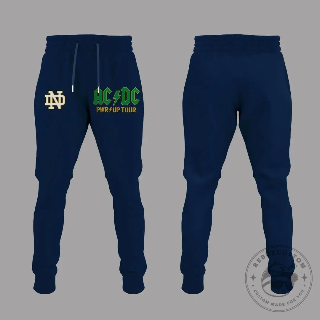 AC/DC Notre Dame Football Power Up Tour 2026 Baseball Jersey 13 AC/DC Notre Dame Football Power Up Tour 2026 Baseball Jersey