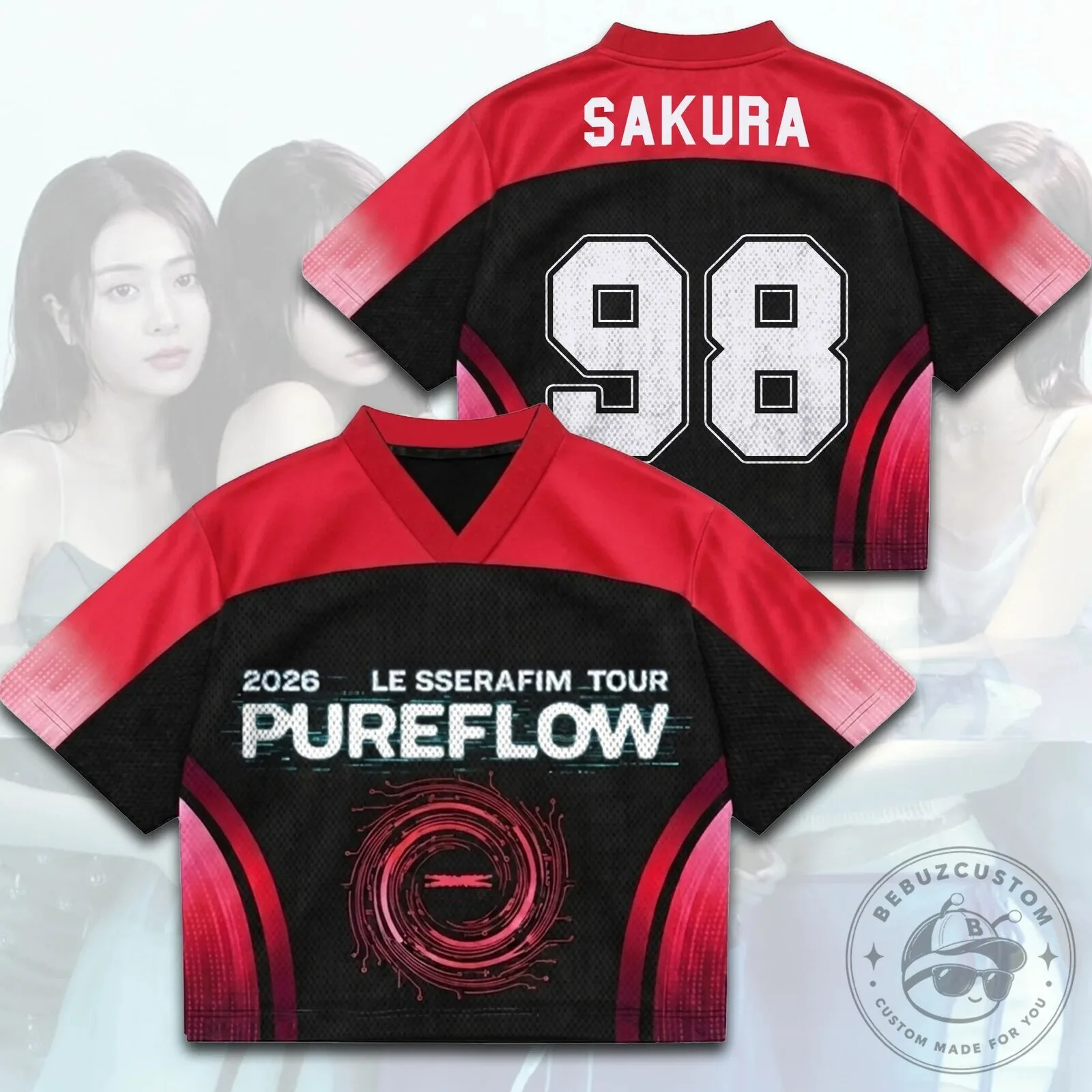 Le Sserafim Pureflow World Tour 2026 FEARNOT Mesh Jersey for Fans 11 Le Sserafim Pureflow World Tour 2026 FEARNOT Mesh Jersey for Fans