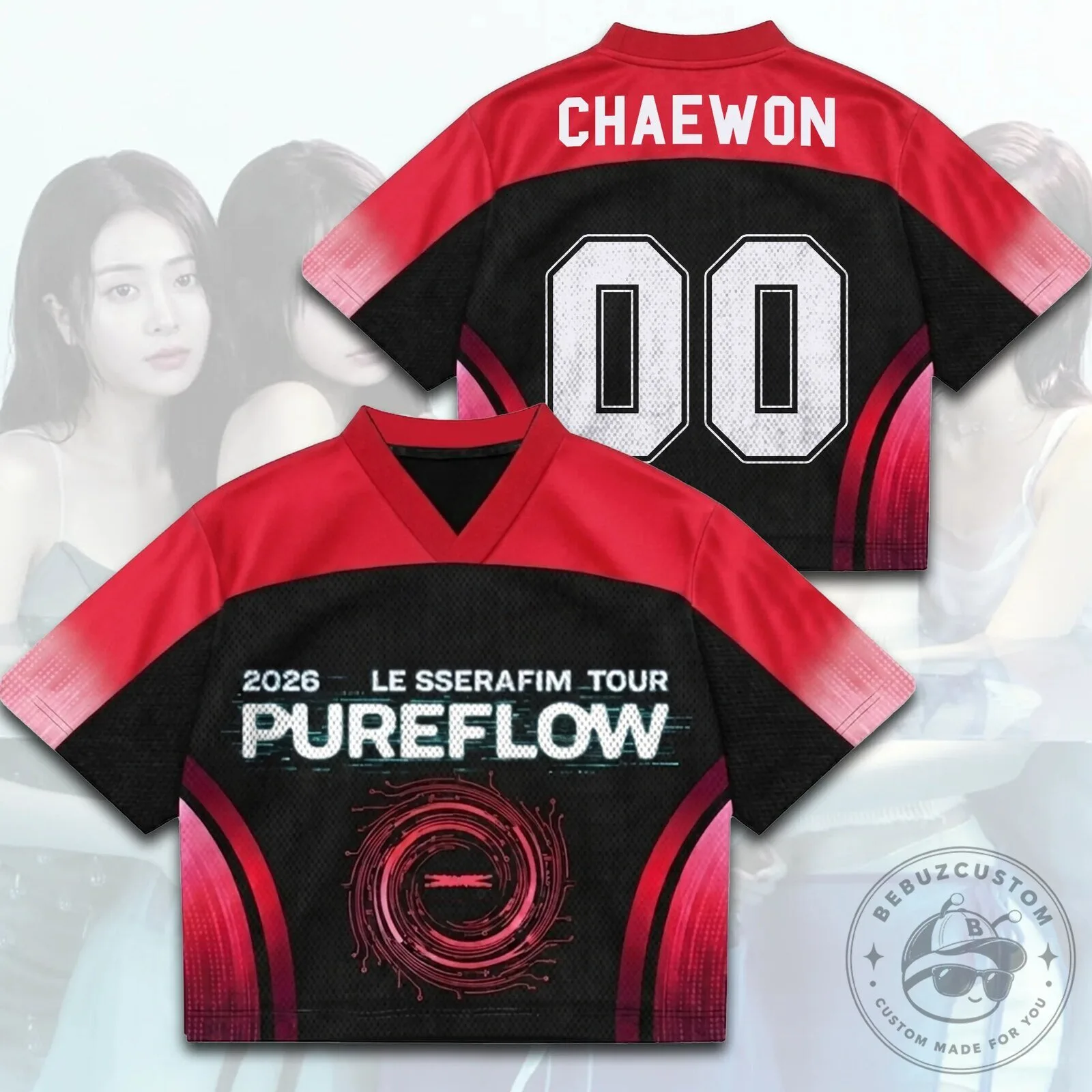Le Sserafim Pureflow World Tour 2026 FEARNOT Mesh Jersey for Fans 12 Le Sserafim Pureflow World Tour 2026 FEARNOT Mesh Jersey for Fans