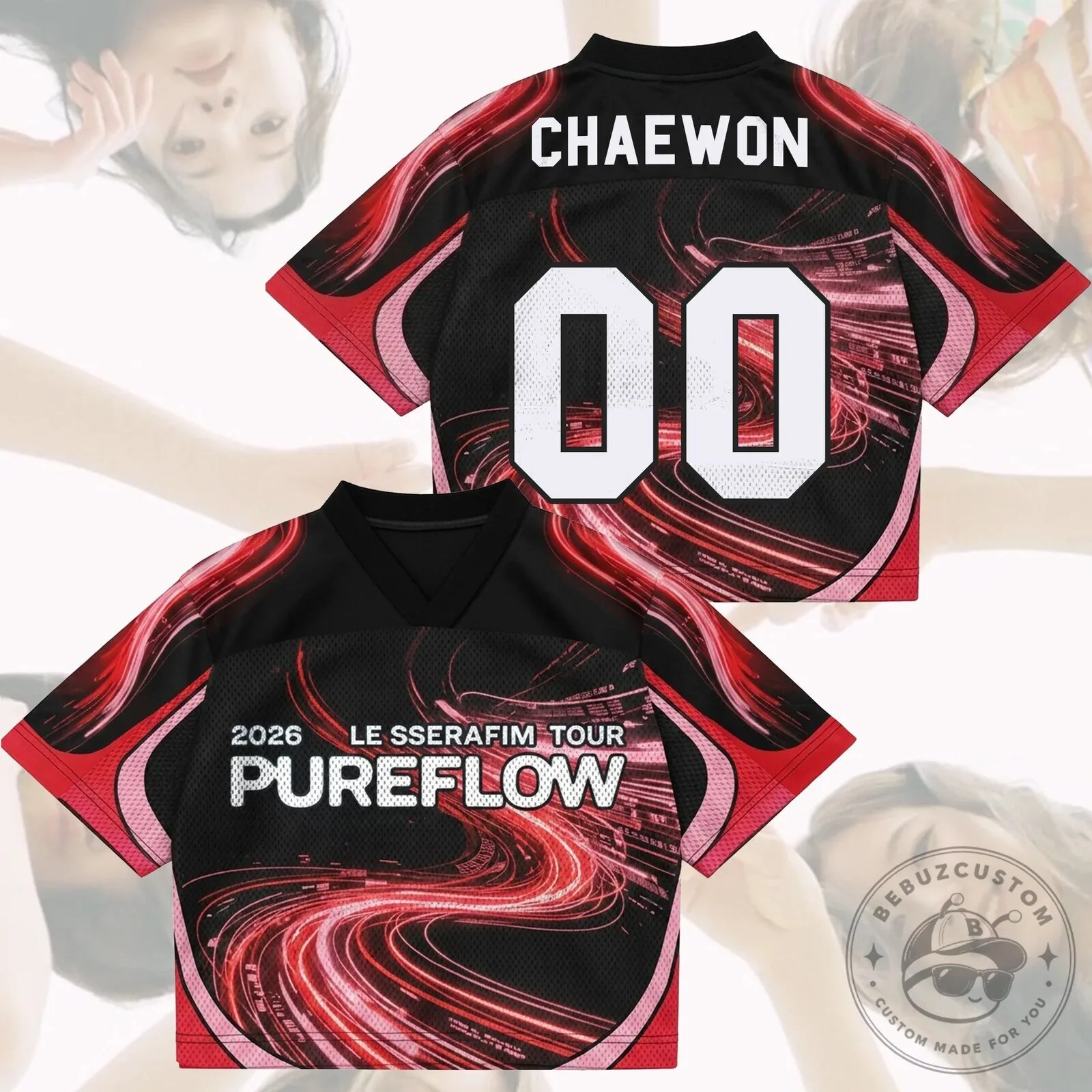 Le Sserafim FEARNOT PureFLOW World Tour 2026 K-Pop Fan Edition Jersey