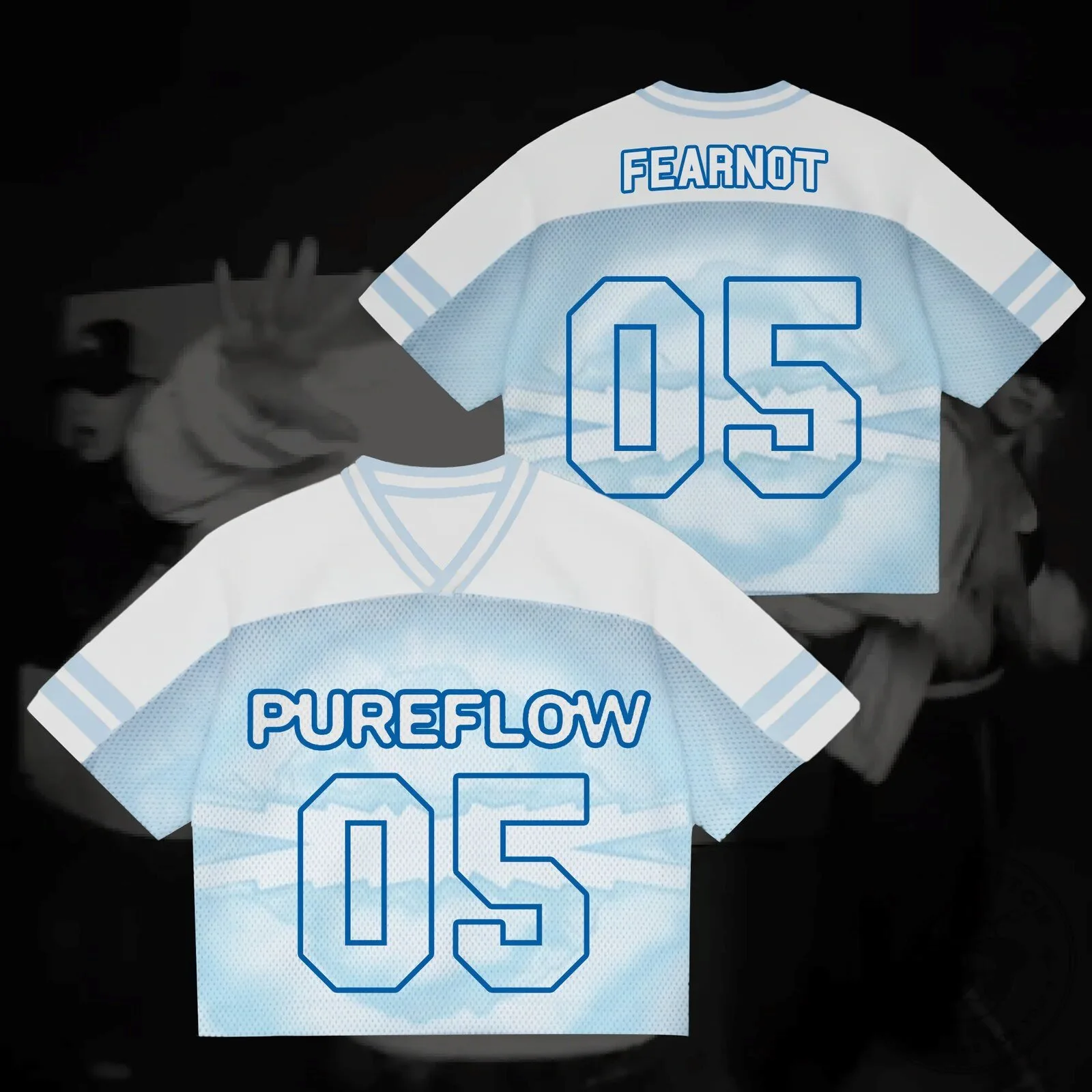 Pureflow Le Sserafim Album Mixed Mesh Jersey for Fans