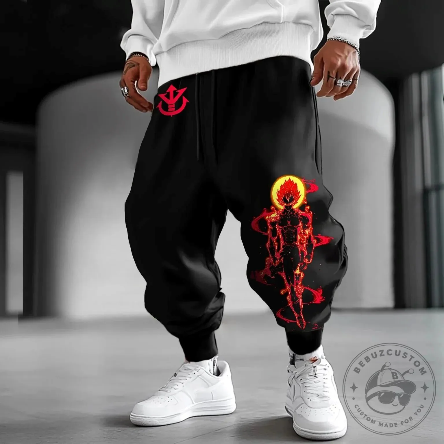 Dragon Ball Z Super Saiyan Goku Black Jogger Pants