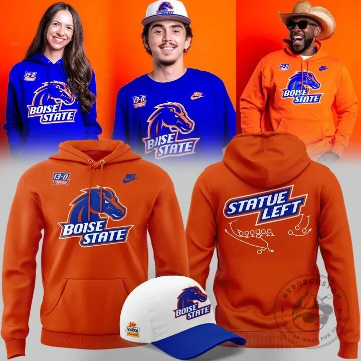 Boise State Broncos Football 20th Anniversary Fiesta Bowl Orange Hoodie