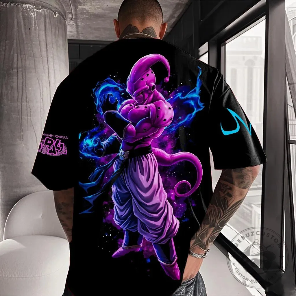 Majin Buu Dragon Ball Z Anime Inspired Streetwear Oversized T-Shirt