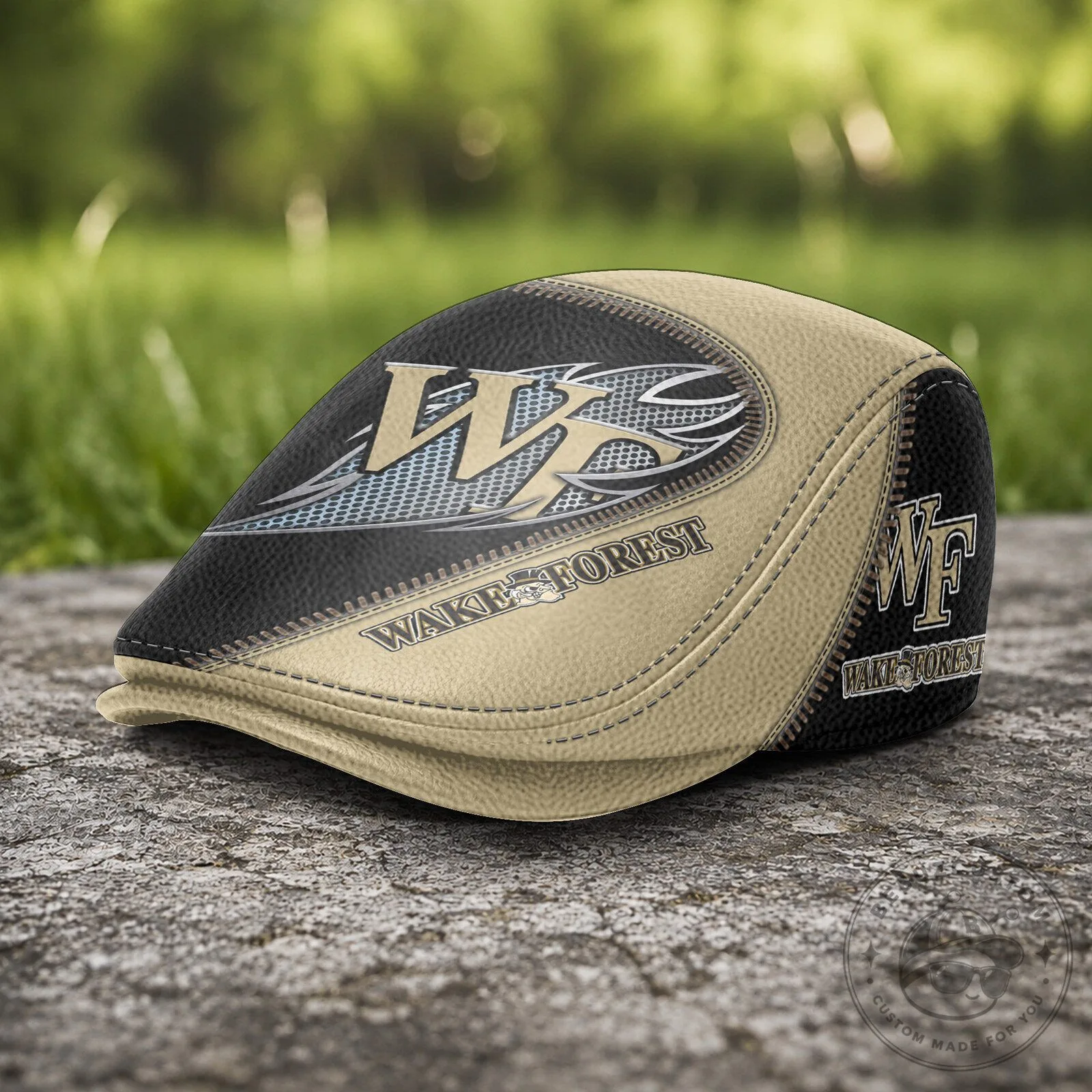 Wake Forest Demon Deacons NCAA Golf Flat Cap 9 Wake Forest Demon Deacons NCAA Golf Flat Cap
