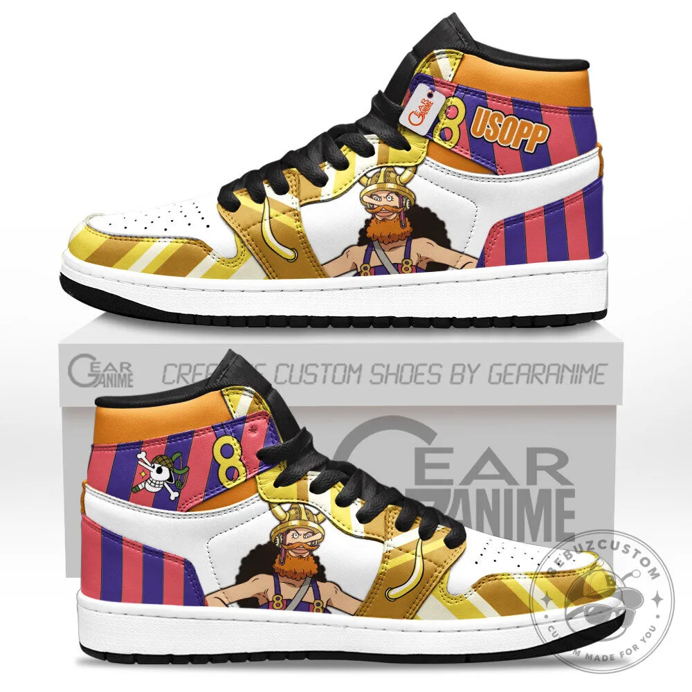 Usopp Elbaph Arc One Piece Anime Character High-Top Sneakers