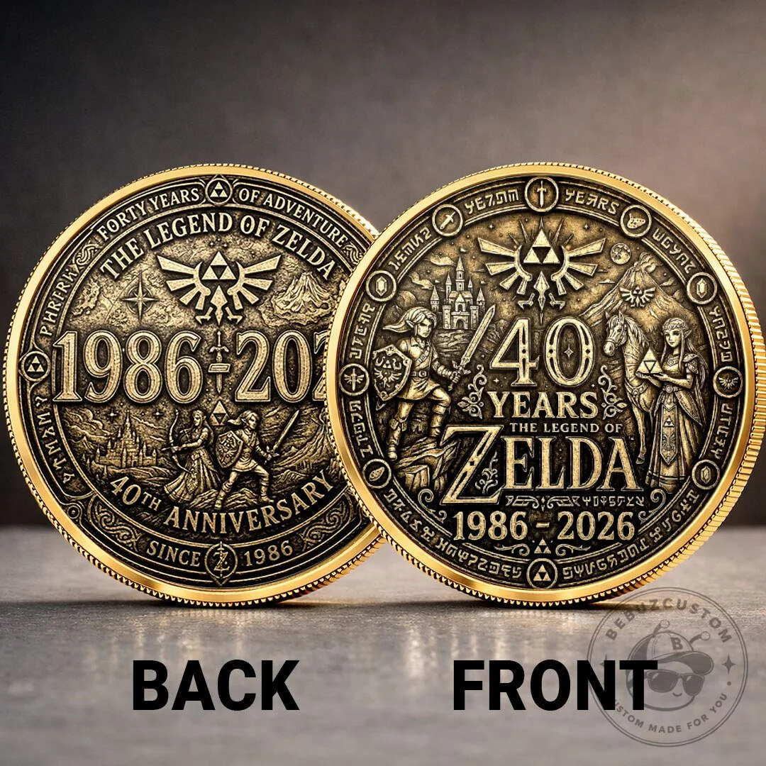 Legend of Zelda 40th Anniversary Commemorative Collectible Coin 1986-2026