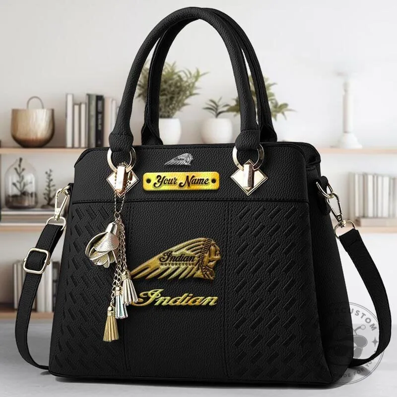 Indian Motorcycle Custom Name Luxury Leather Women's Handbag 11 Indian Motorcycle Custom Name Luxury Leather Women