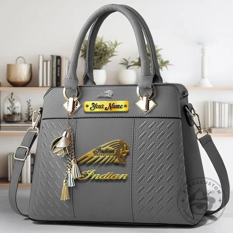 Indian Motorcycle Custom Name Luxury Leather Women's Handbag 14 Indian Motorcycle Custom Name Luxury Leather Women
