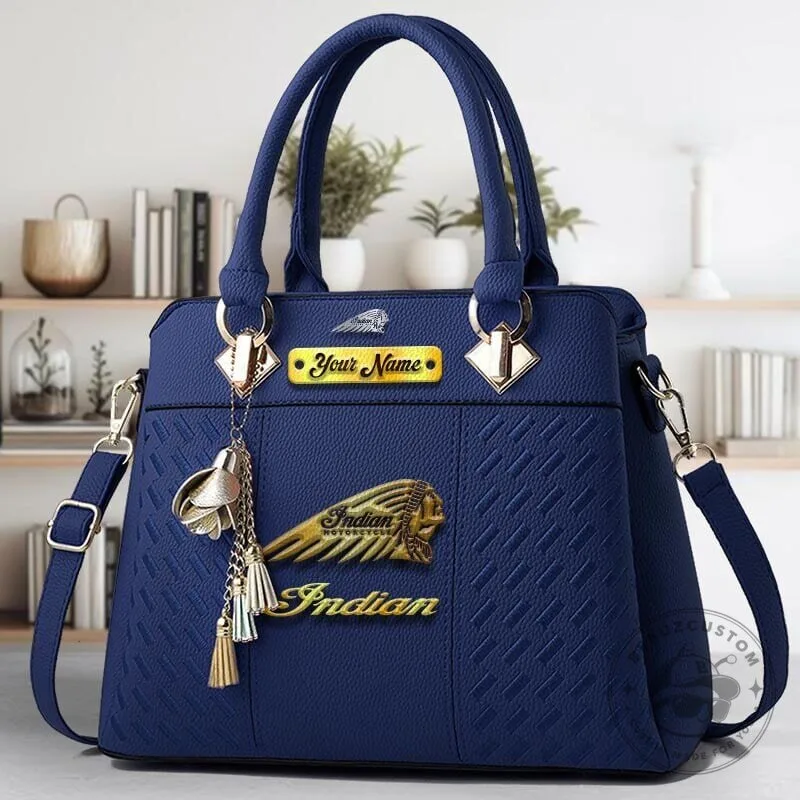 Indian Motorcycle Custom Name Luxury Leather Women's Handbag 15 Indian Motorcycle Custom Name Luxury Leather Women