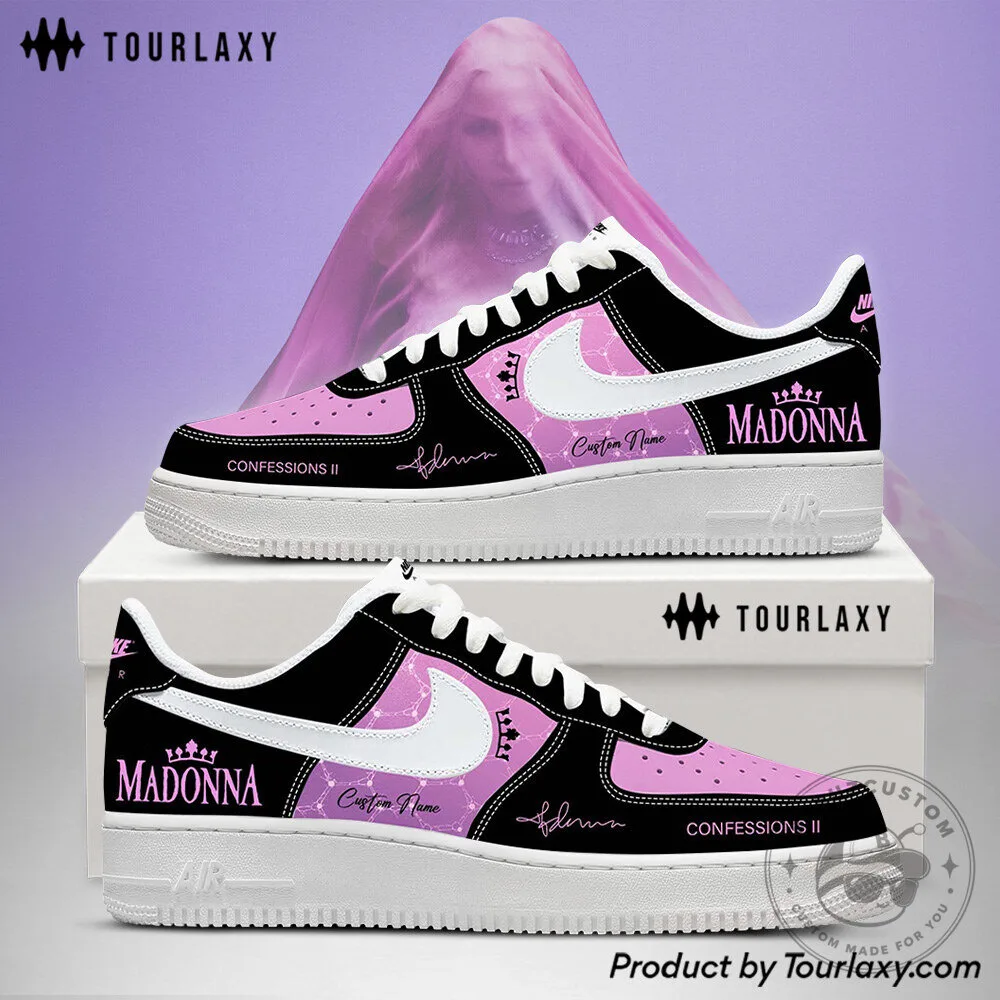 Madonna Confessions II Tour 2026 Custom Name Low Top Sneakers