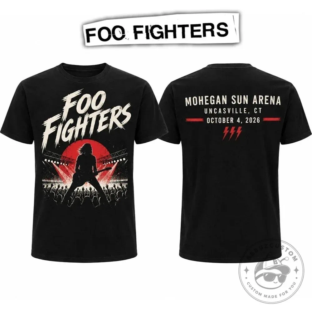 Foo Fighters Mohegan Sun Arena Concert T-Shirt, Uncasville Connecticut Rock Band Tee