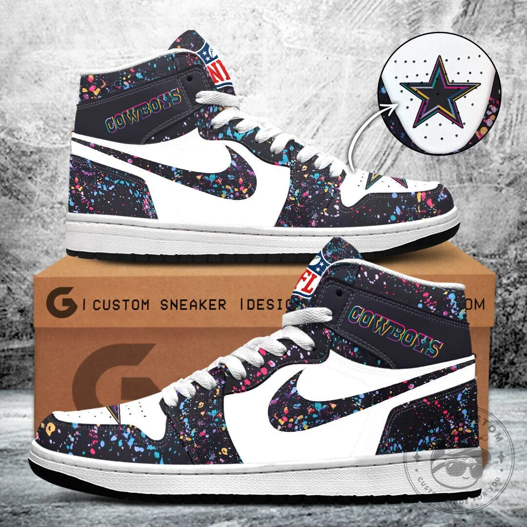 Dallas Cowboys Crucial Catch 2025 High-Top Sneakers