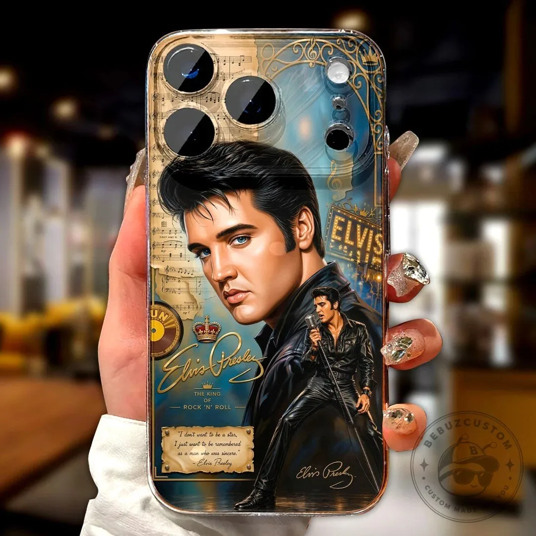 Elvis Presley The King of Rock and Roll Music Sheet iPhone Phone Case