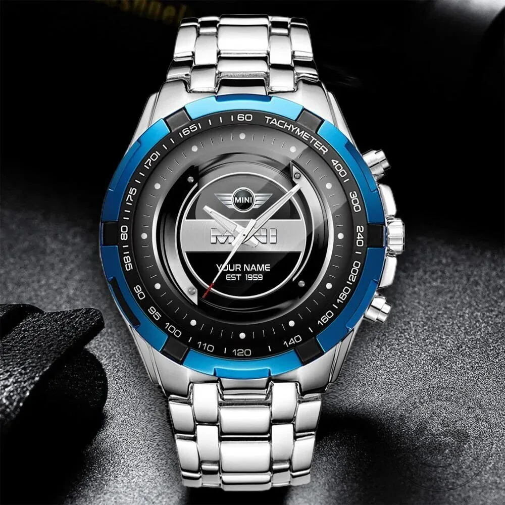 Mini Cooper Custom Name Elegant Fashion Design Chronograph Watch