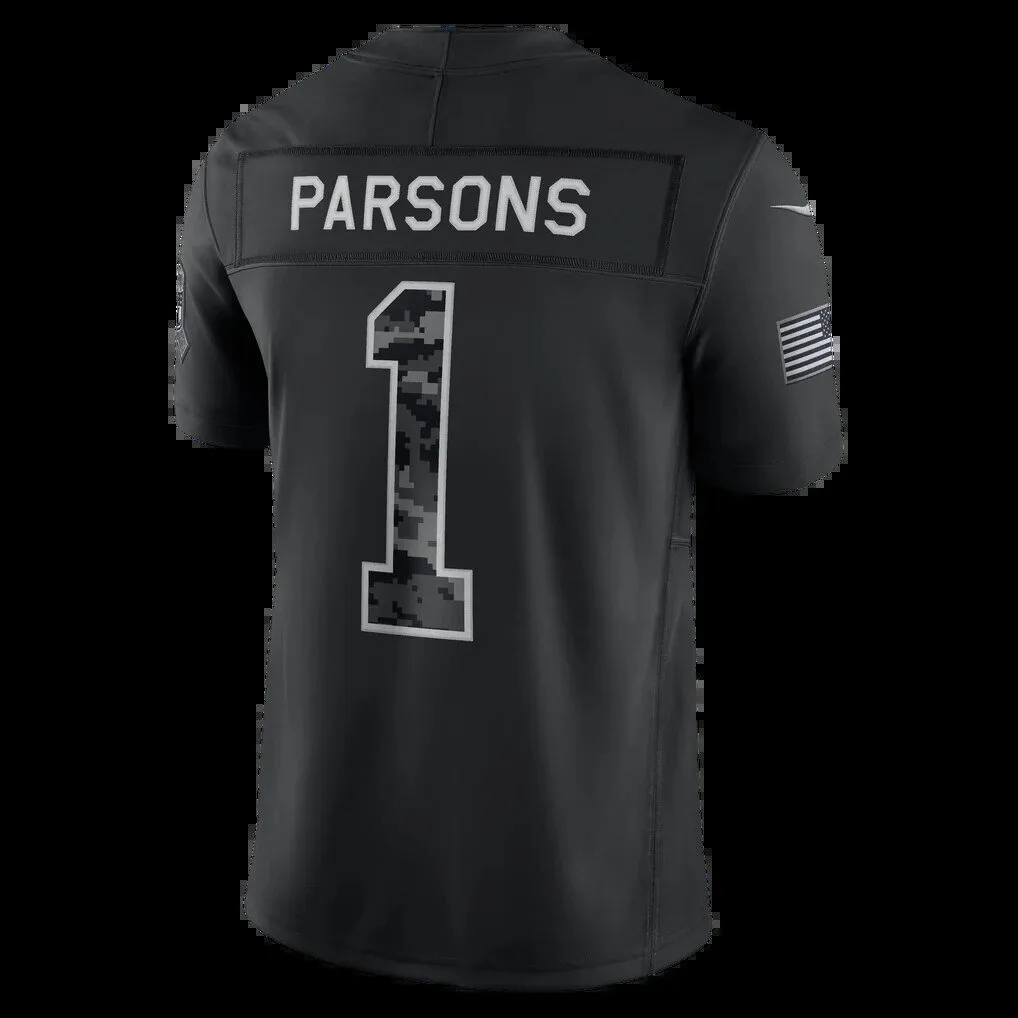 Green Bay Packers Micah Parsons Black Salute To Service Stitched Football Jersey 9 Green Bay Packers Micah Parsons Black Salute To Service Stitched Football Jersey