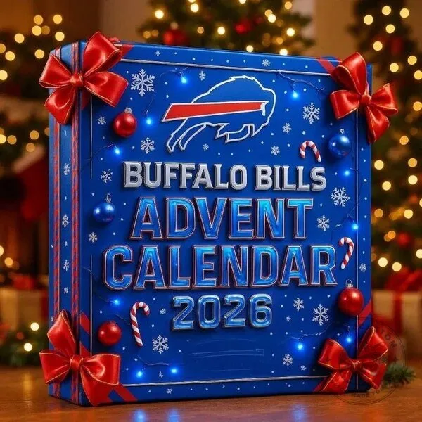 Buffalo Bills NFL Christmas Advent Calendar 2026 with Football Ornaments 8 Buffalo Bills NFL Christmas Advent Calendar 2026 with Football Ornaments