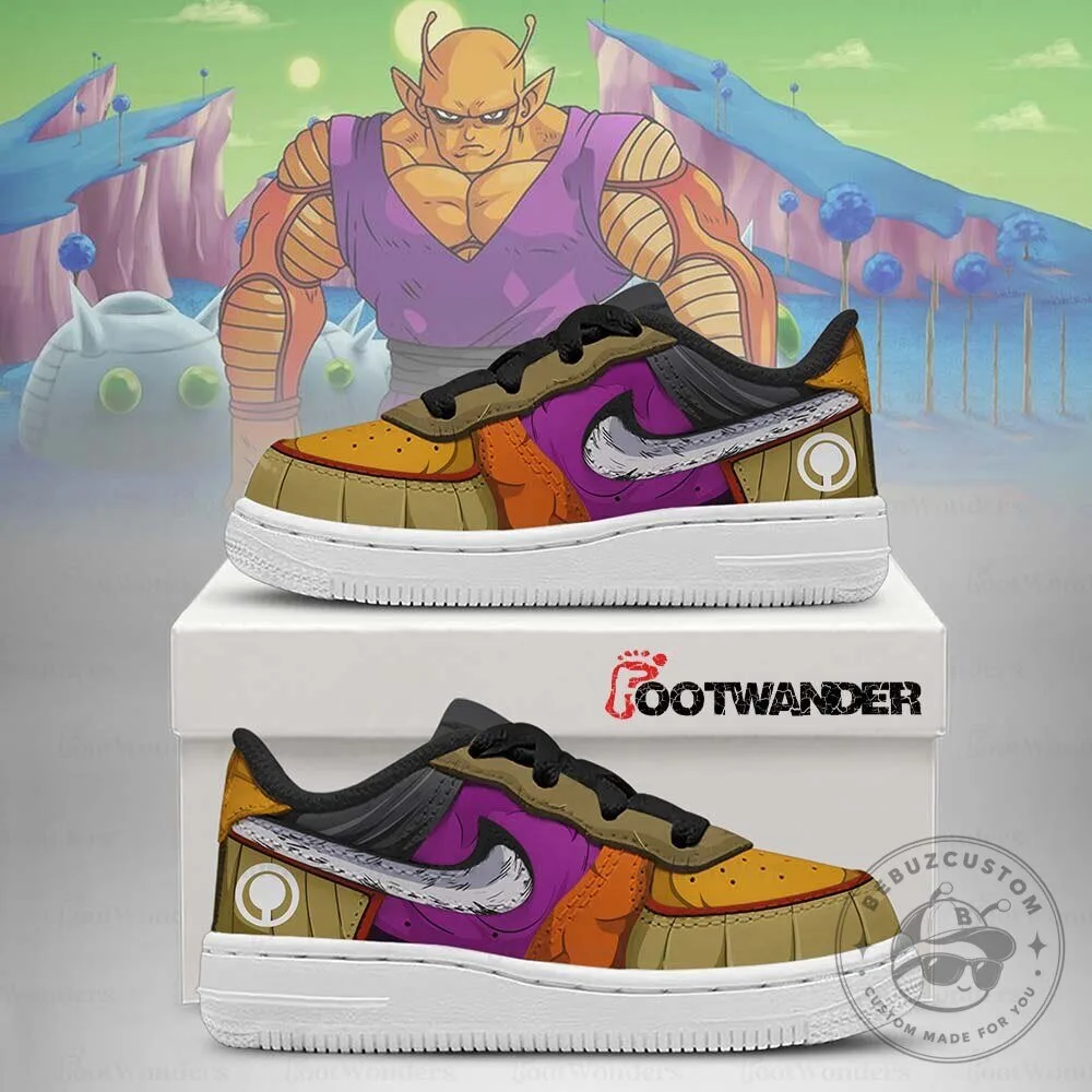Dragon Ball Z Orange Piccolo Custom Anime Inspired Low Top Sneakers