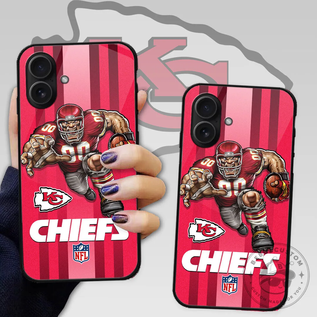 Kansas City Chiefs Football Player Cartoon Graphic Phone Case