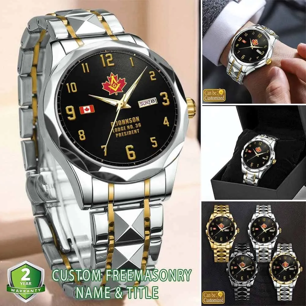 Grand Lodge of Canada in the Province of Ontario Stainless Steel Watch 9 Grand Lodge of Canada in the Province of Ontario Stainless Steel Watch