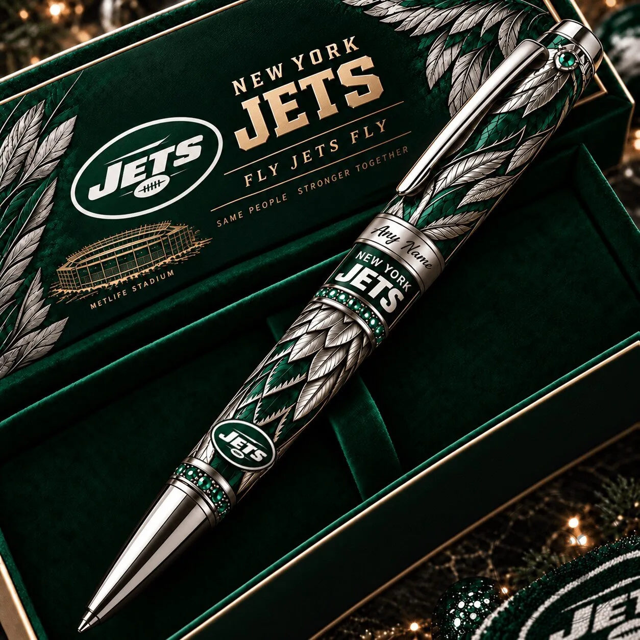 New York Jets NFL Football Team Custom Engraved Luxury Ballpoint Pen 1 New York Jets NFL Football Team Custom Engraved Luxury Ballpoint Pen