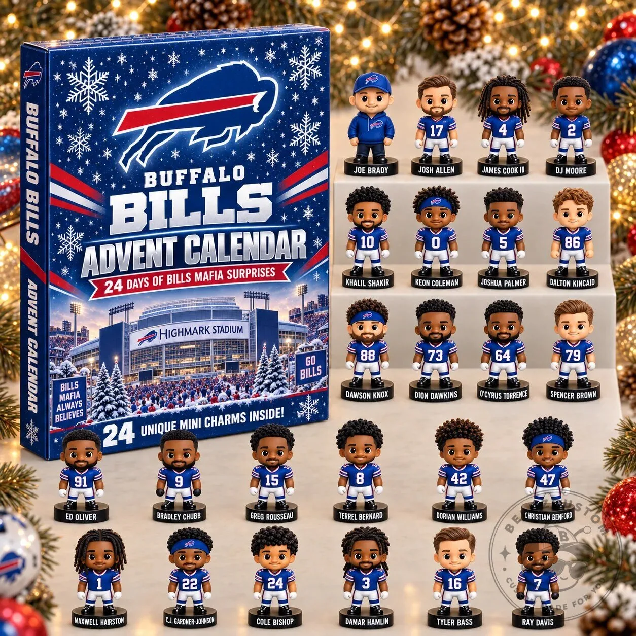 Buffalo Bills Football Team 24 Days of Surprises Advent Calendar