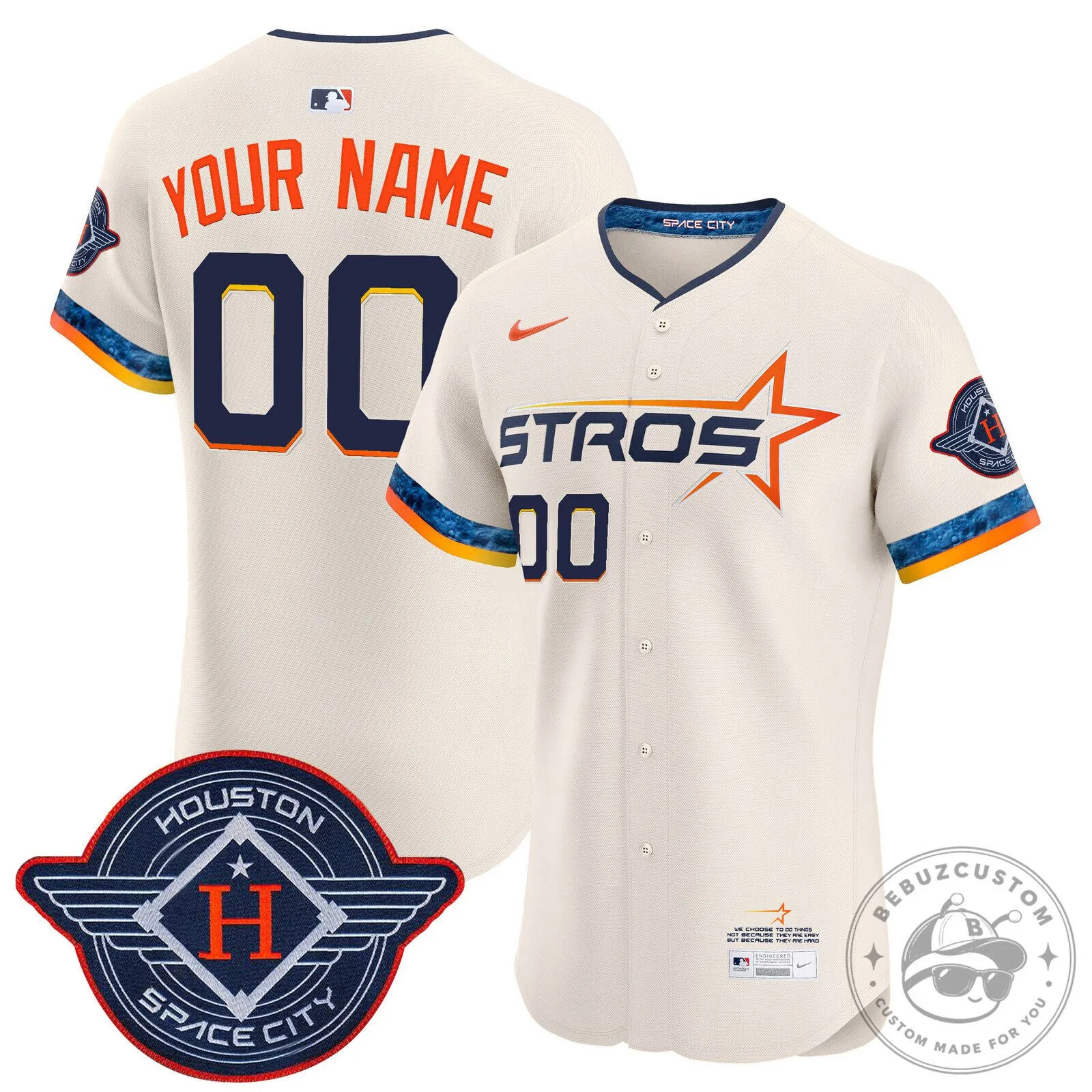 Houston Astros Space City Connect Custom Baseball Jersey 12 Houston Astros Space City Connect Custom Baseball Jersey
