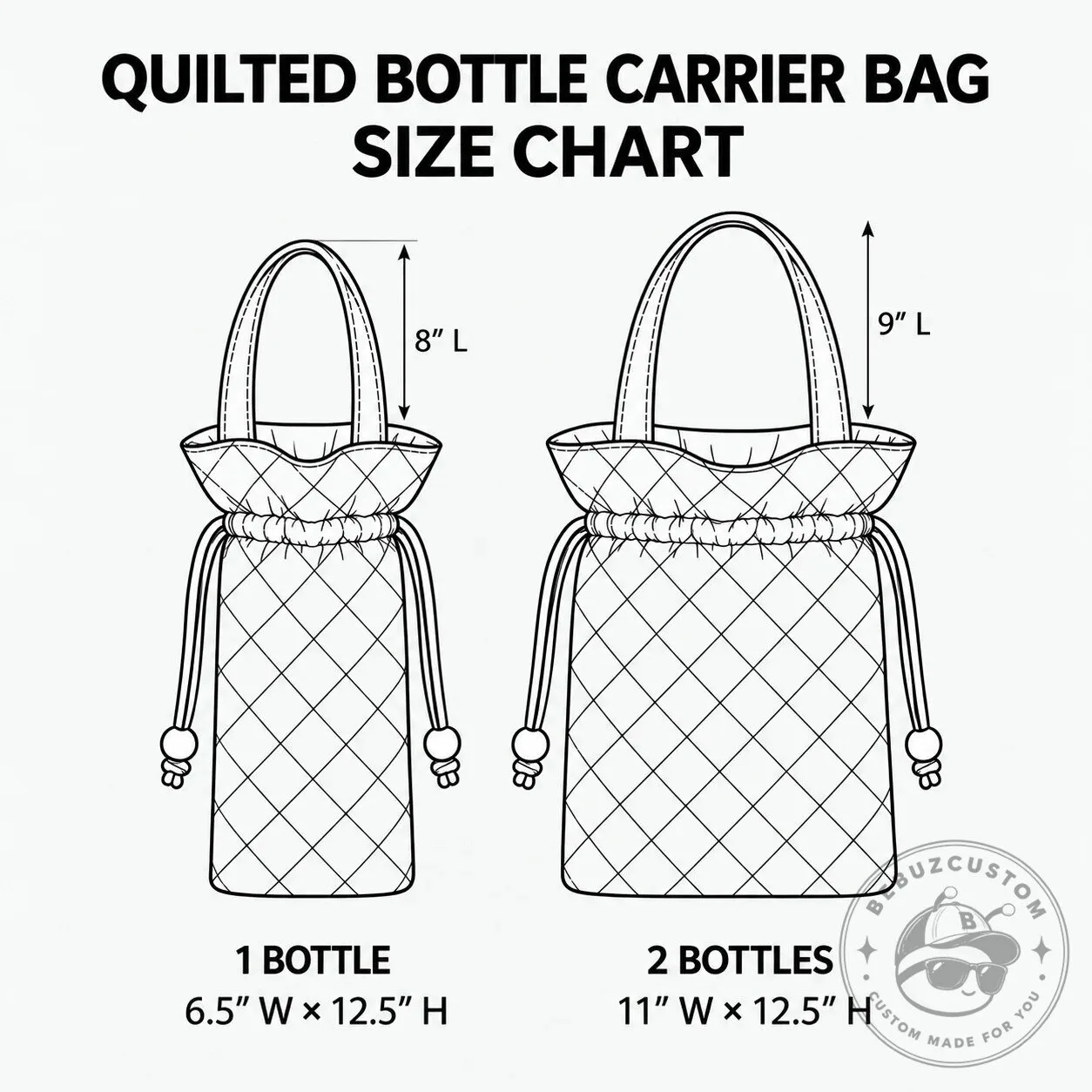 Santa Claus Riding Candy Cane Christmas Quilted Wine Bottle Bag 9 Santa Claus Riding Candy Cane Christmas Quilted Wine Bottle Bag