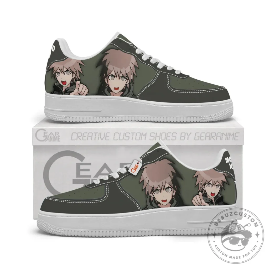 Makoto Naegi Danganronpa Anime Character Low-Top Sneakers Shoes Makoto Naegi Danganronpa Anime Character Low-Top Sneakers Shoes