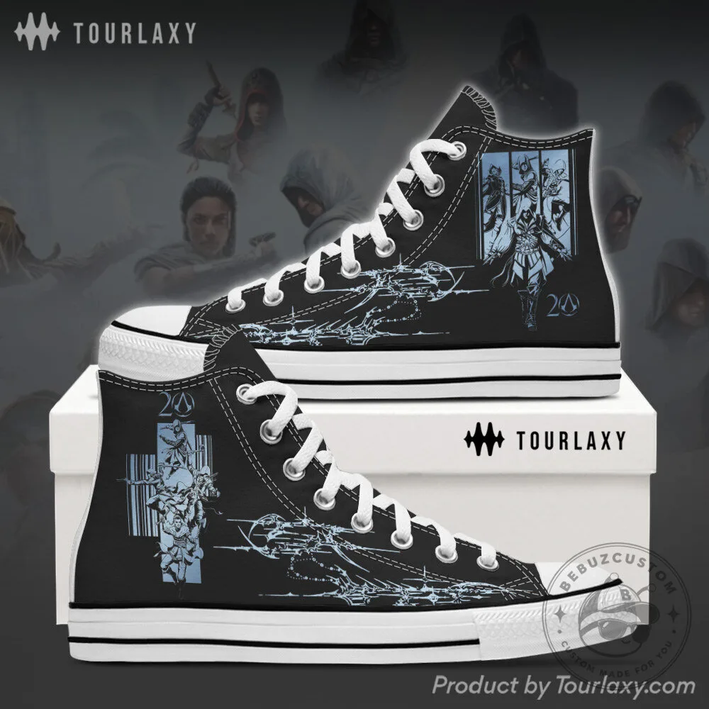 Assassin's Creed 20th Anniversary Video Game High Top Canvas Shoes